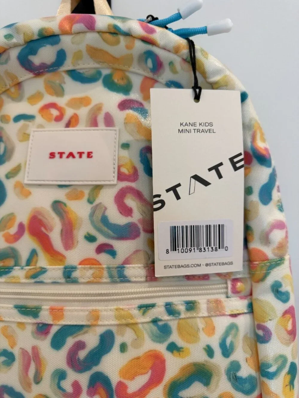NWT - Kids Kane Mini Travel Backpack Painterly Animal Print
